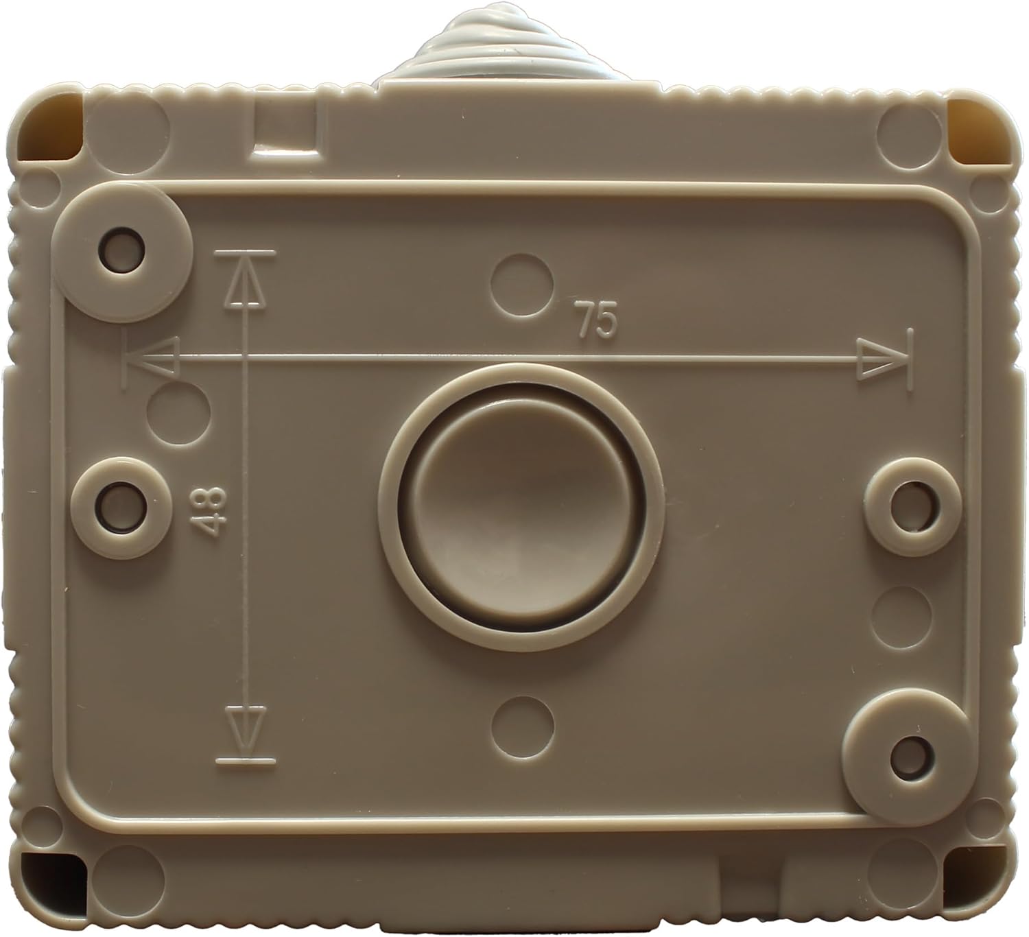 Thumbnail 1 de Cassetta Elettrica IP55 con Sportellino, 3 Moduli: Presa Schuko P40 + Presa Bipasso 10/16A — Kit Pronto per Montaggio