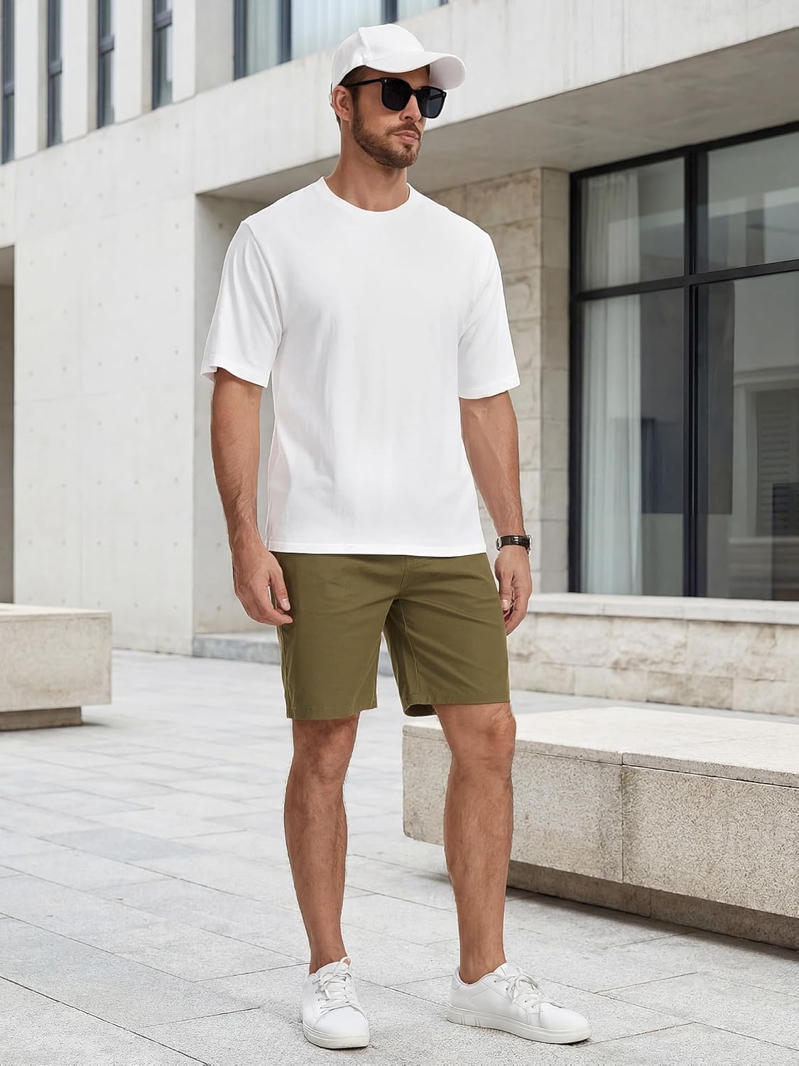 Thumbnail 3 de StylSense Kurze Hosen Herren Sommer – Leichte Bio-Baumwoll-Shorts mit Taschen