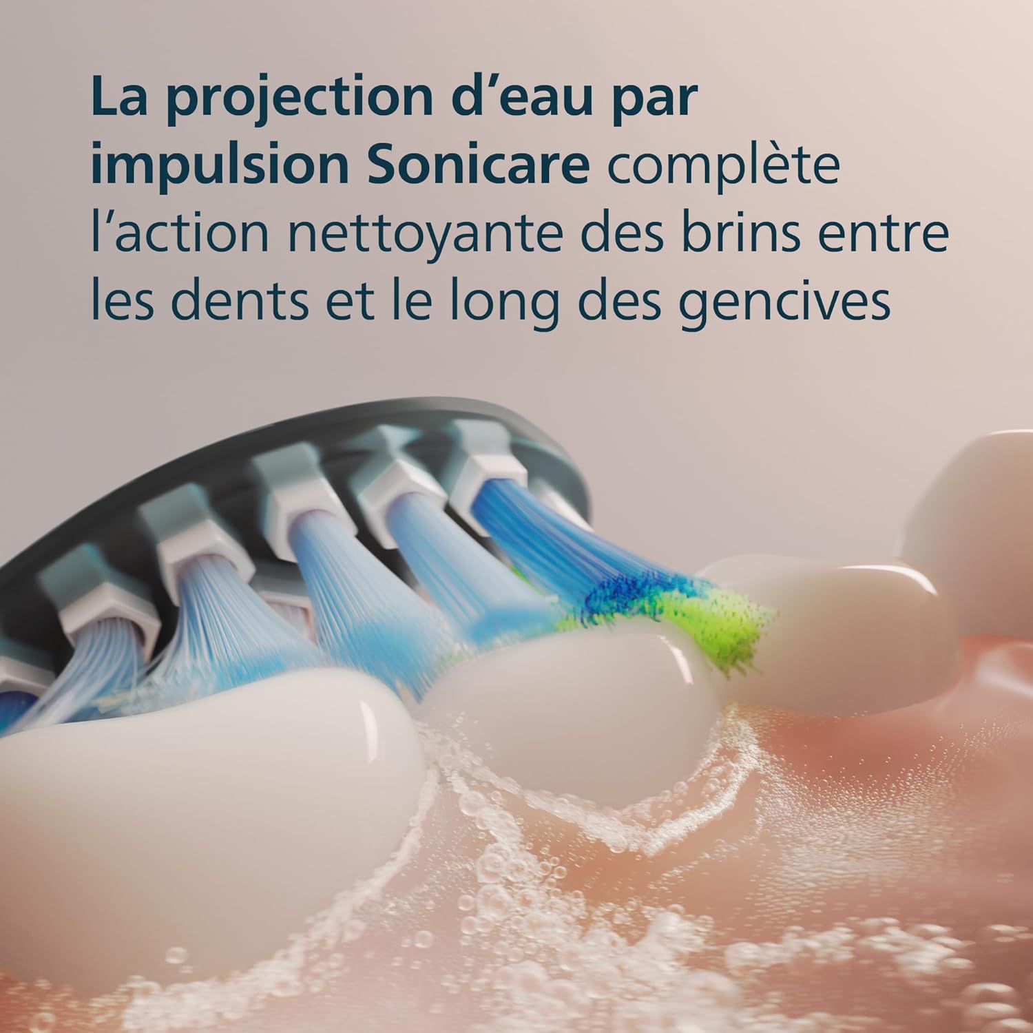 Detalle de Philips Sonicare C3 Premium Plaque Defence – Têtes de brosse à dents de rechange d’origine, lot de 6 (HX9046/88) – Noir