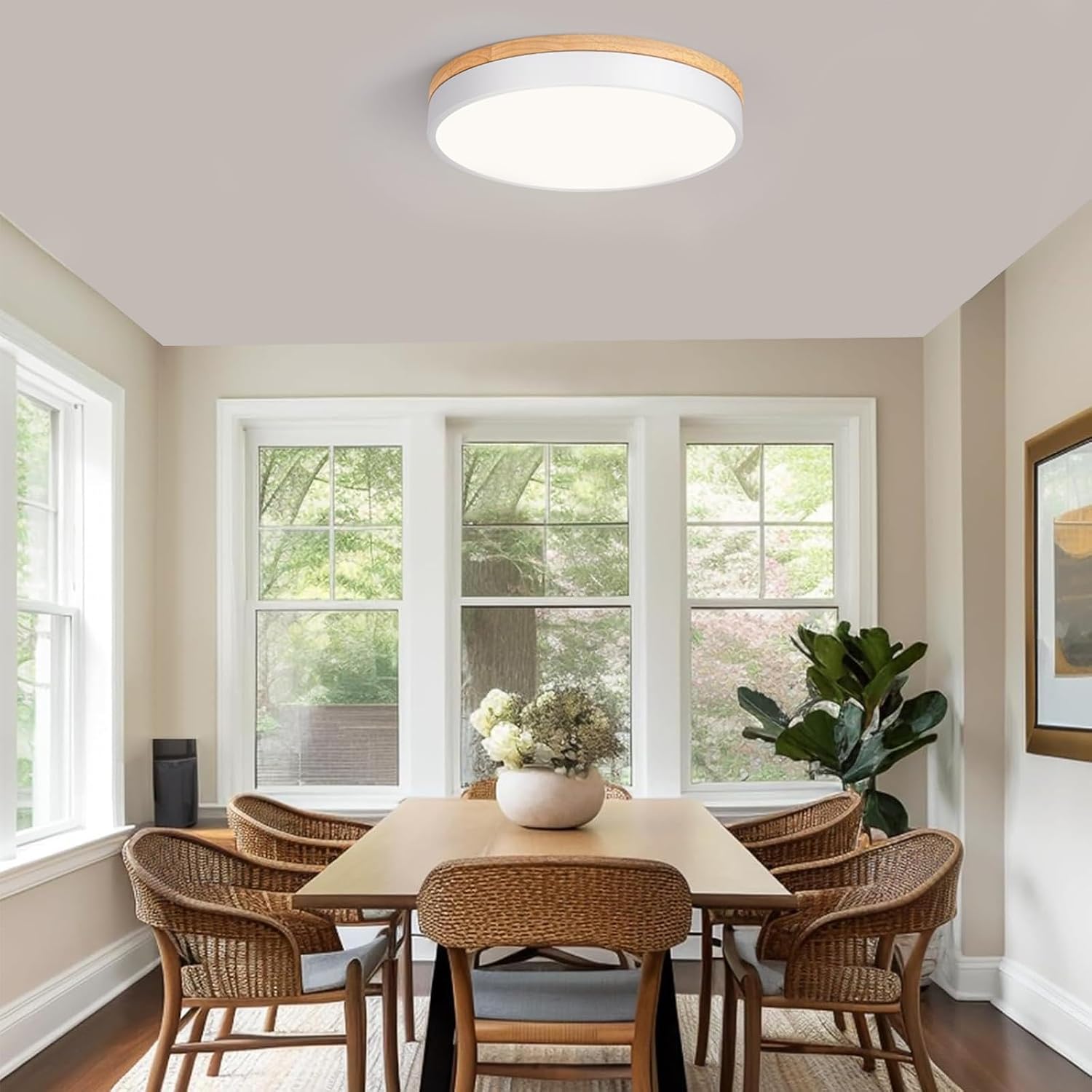 Detalle de Goomavi 20260806004 Flush-Mount LED Ceiling Light, Dimmable, 5 CCT