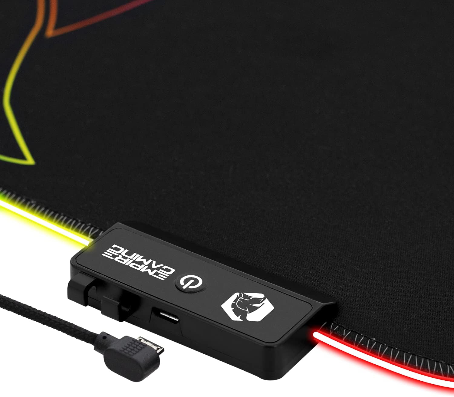 Thumbnail 4 de EMPIRE GAMING tappetino per mouse Dark Rainbow RGB LED, 12 modalità e base antiscivolo (300×230×4 mm)