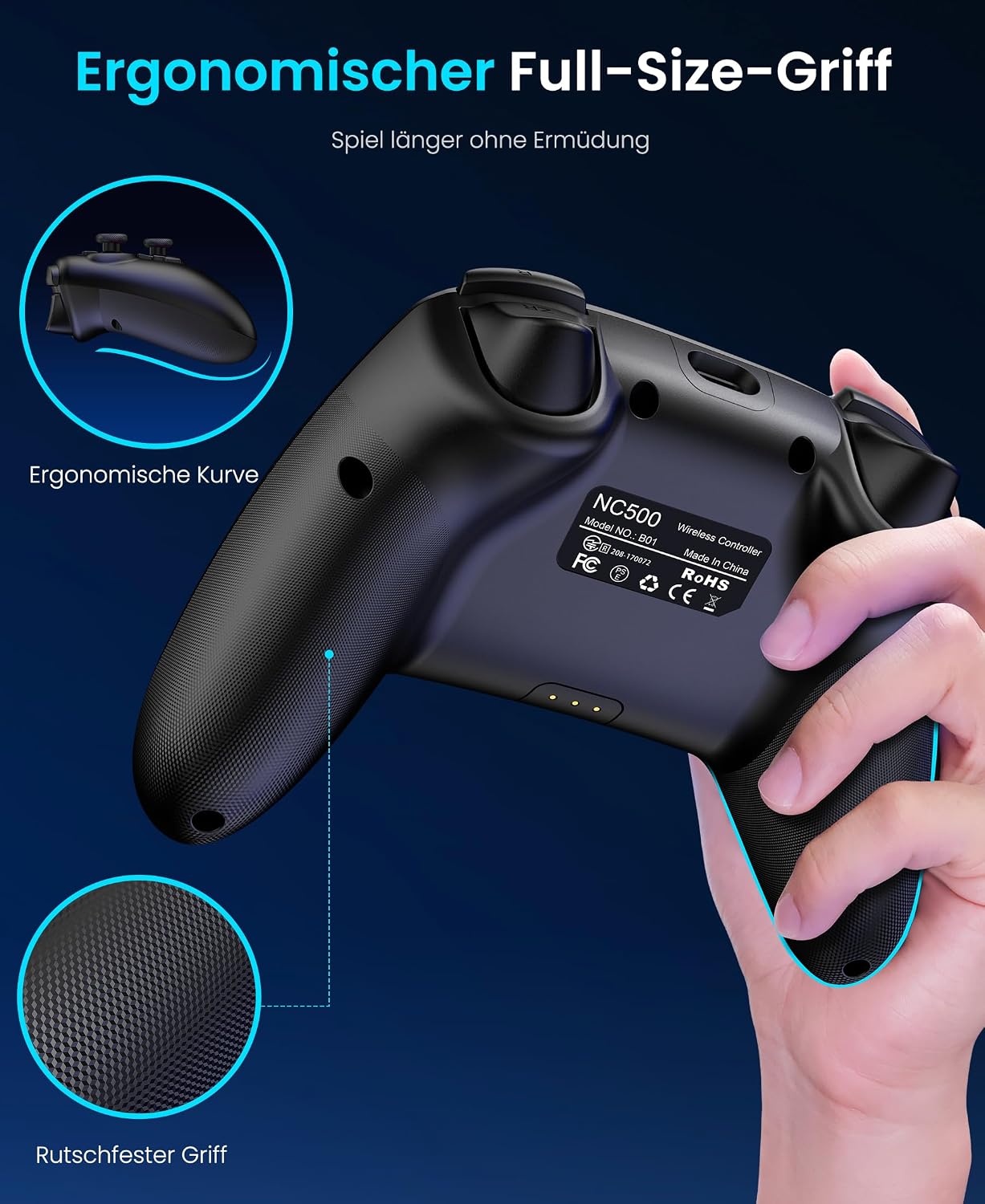 Thumbnail 5 de HELLCOOL Switch 2 Controller 15 Std Spieldauer