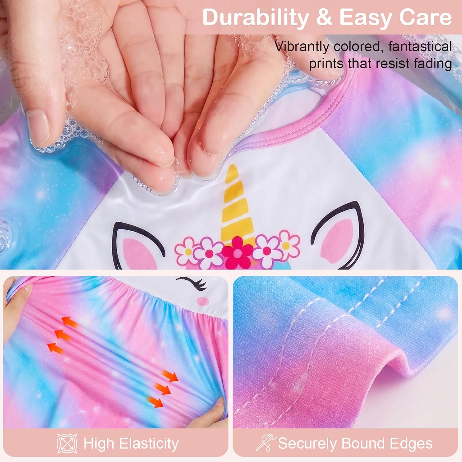 Thumbnail 4 de ICOSY Girls Nightgown Unicorn Dress 3T