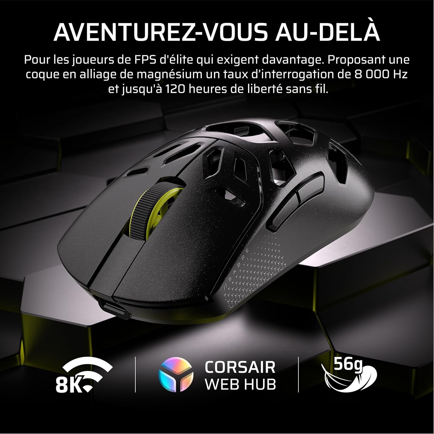 Thumbnail 1 de Corsair Sabre v2 Pro MG sans Fil 8 000 Hz