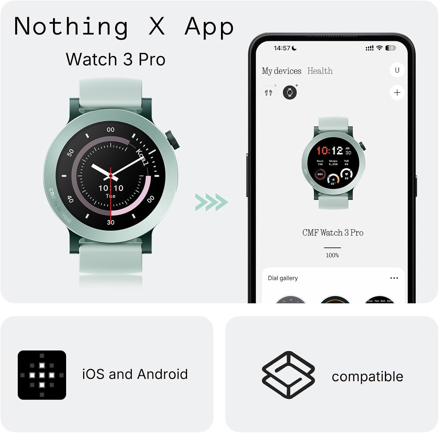 Thumbnail 6 de CMF Watch 3 Pro 1.43" AMOLED Smartwatch