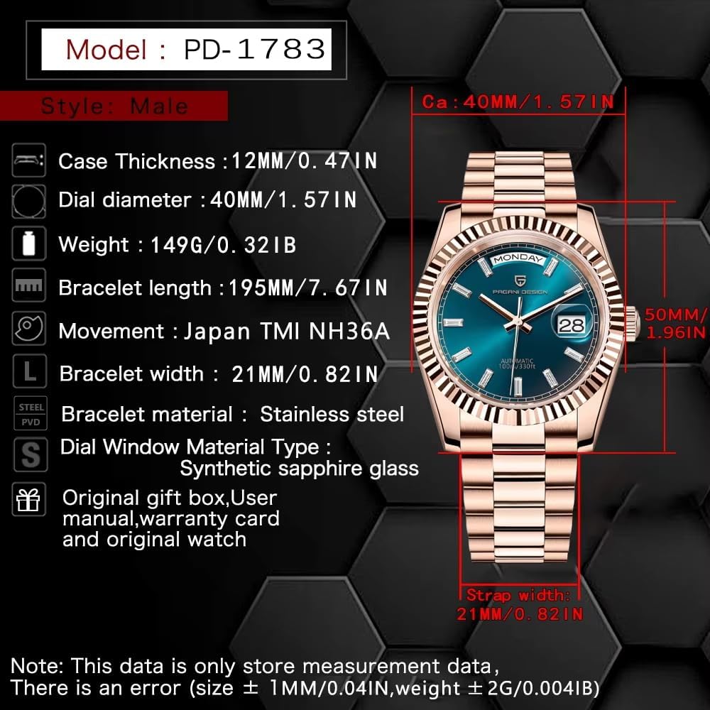 Thumbnail 4 de Pagani Design DD40 PD1783 Herren Armbanduhr