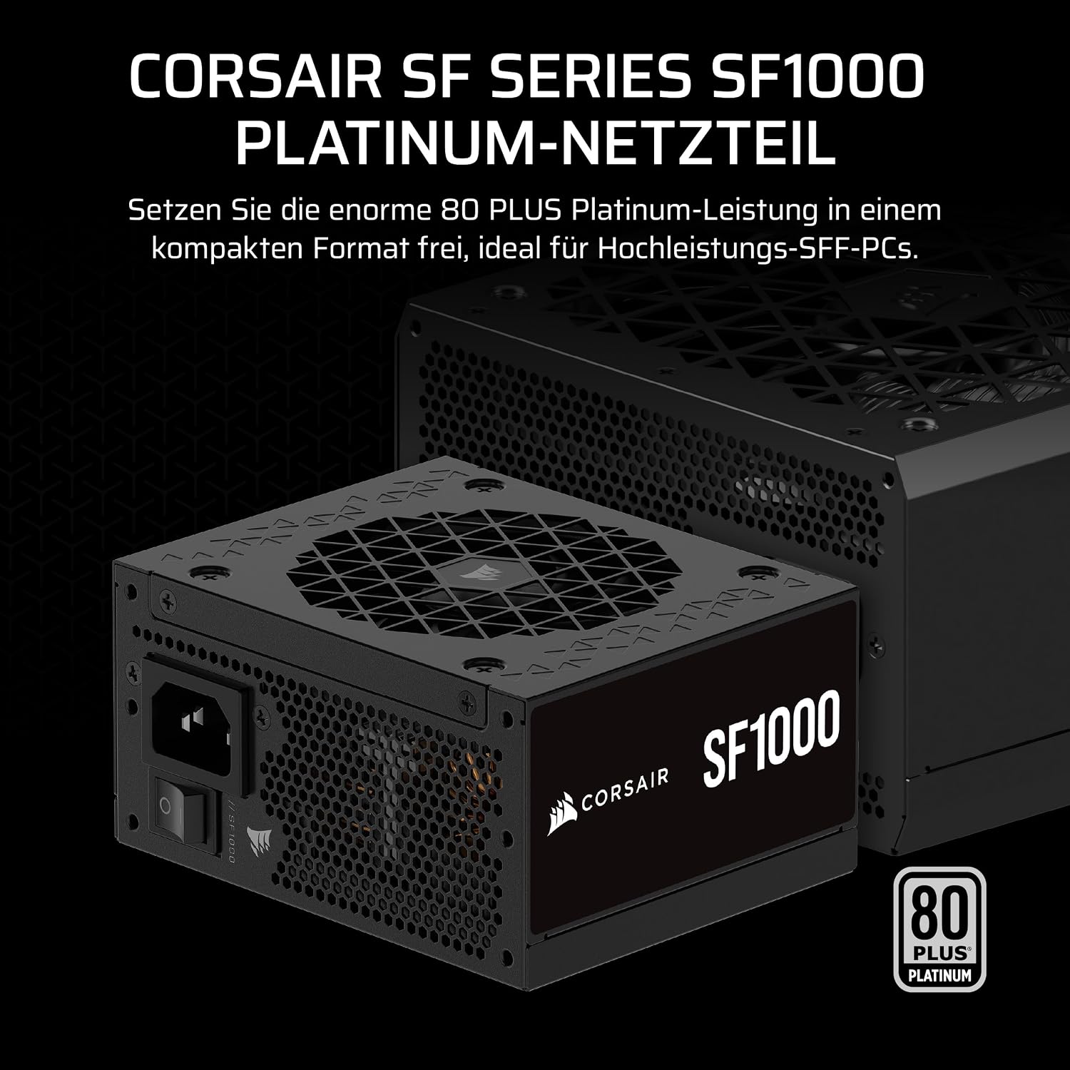 Thumbnail 1 de Corsair SF1000 (2024) Vollständig modulare SFX Netzteil