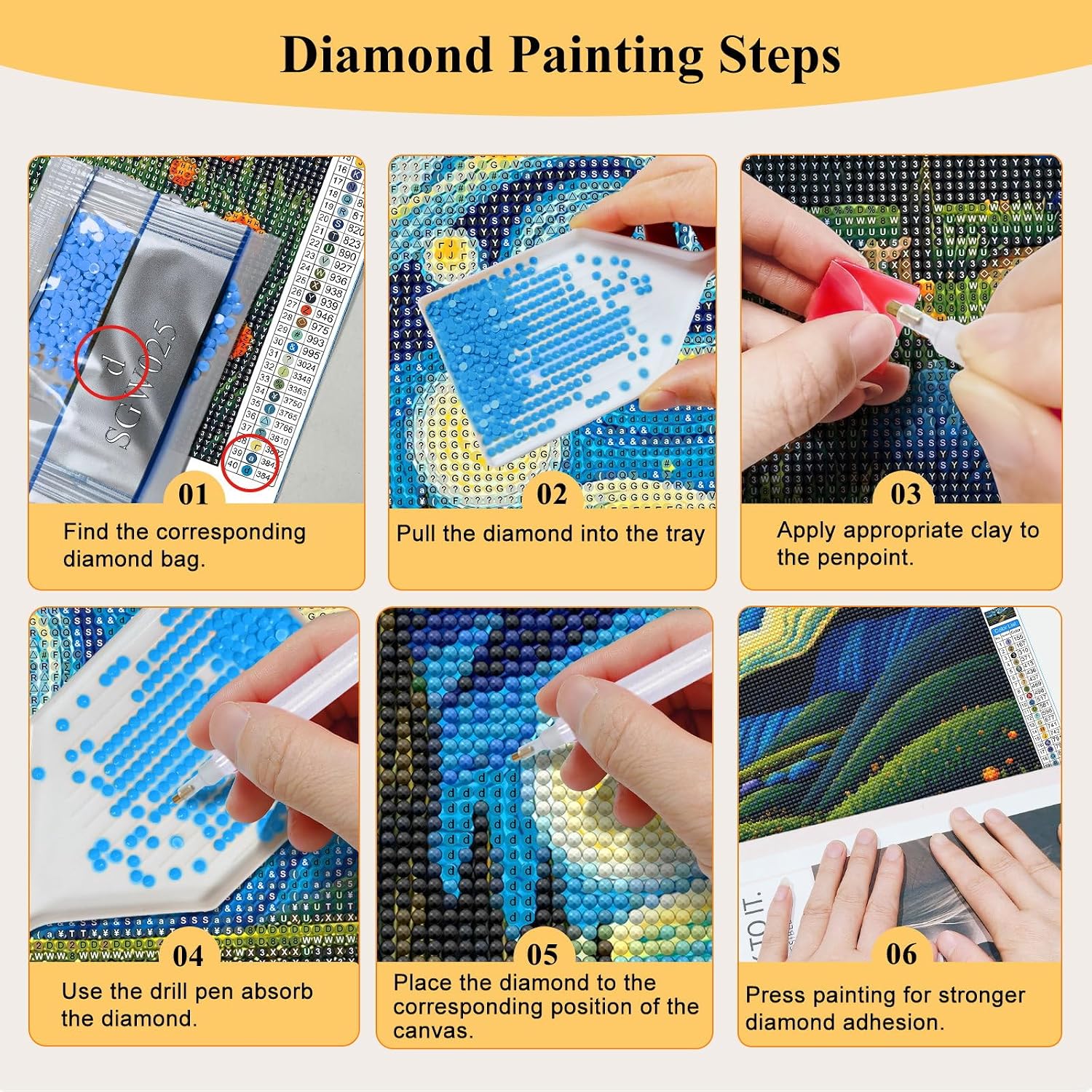 Thumbnail 6 de SparkGlow Diamond Art Kit, 27.5 x 15.7 Inches