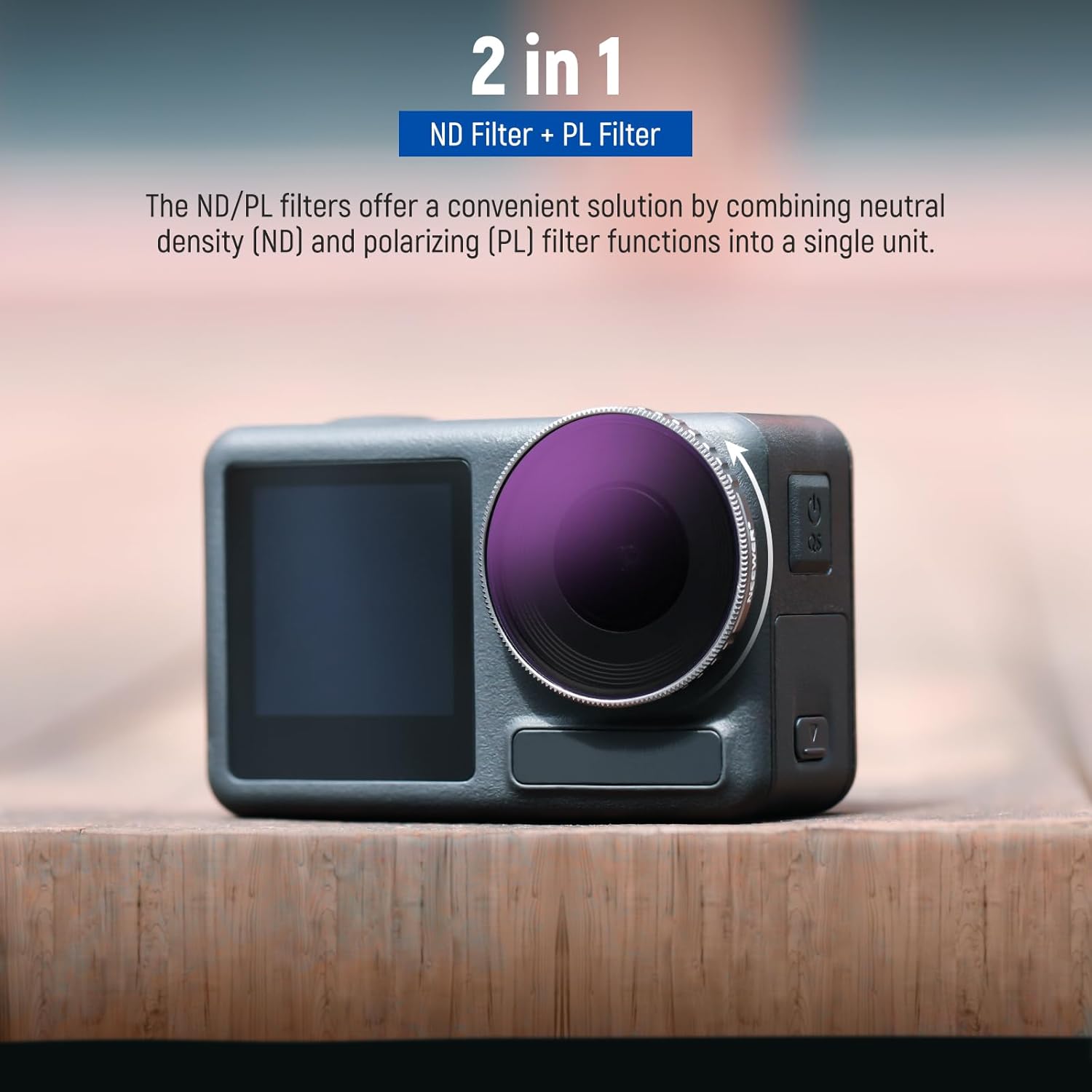 Thumbnail 2 de NEEWER ND/CPL Filterset für DJI Osmo Action 4/5 Pro – 4er Pack, ND8/PL bis ND64/PL