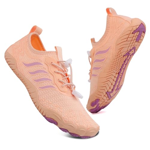 Detalle de Hanani Badeschuhe Wasserschuhe Herren Damen Strandschuhe Barfußschuhe Rosa EU40