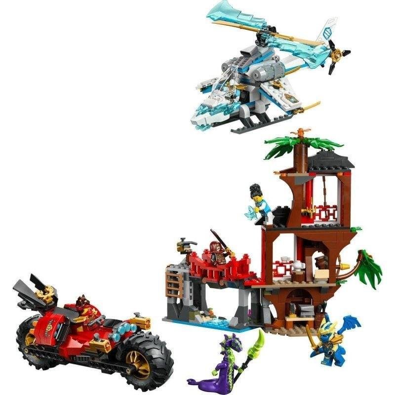 Detalle de LEGO Ninjago 71857 Batalla de Vehículos Ninja: Casa del Árbol de 3 plantas (642 piezas)