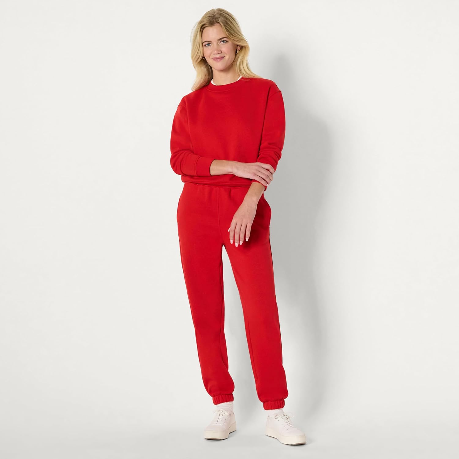 Detalle de Amazon Essentials x Sofia Grainge Women's High-Waisted Relaxed-Fit Joggers