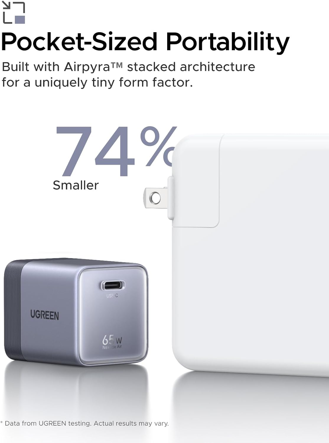 Thumbnail 3 de UGREEN Nexode Air 65W USB-C Charger: Foldable GaN Brick for MacBook Air and More