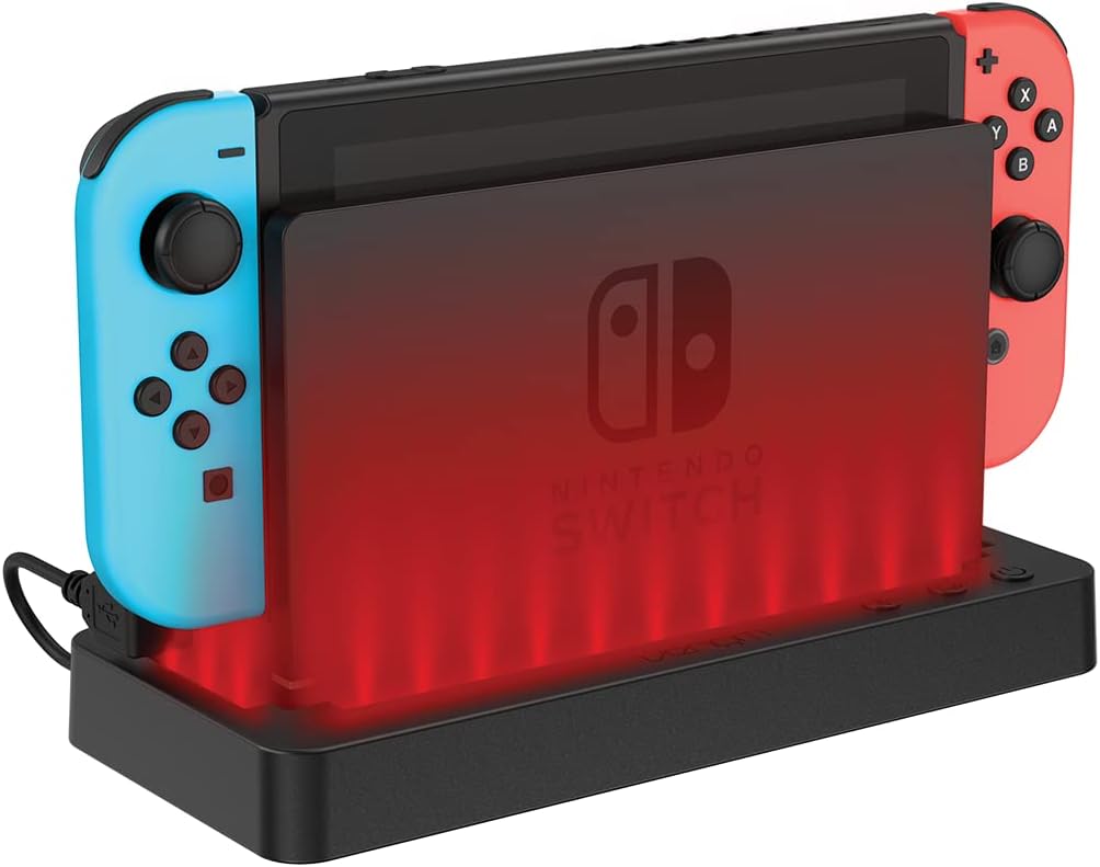 Detalle de Nintendo Switch LED console stand, 7 colours