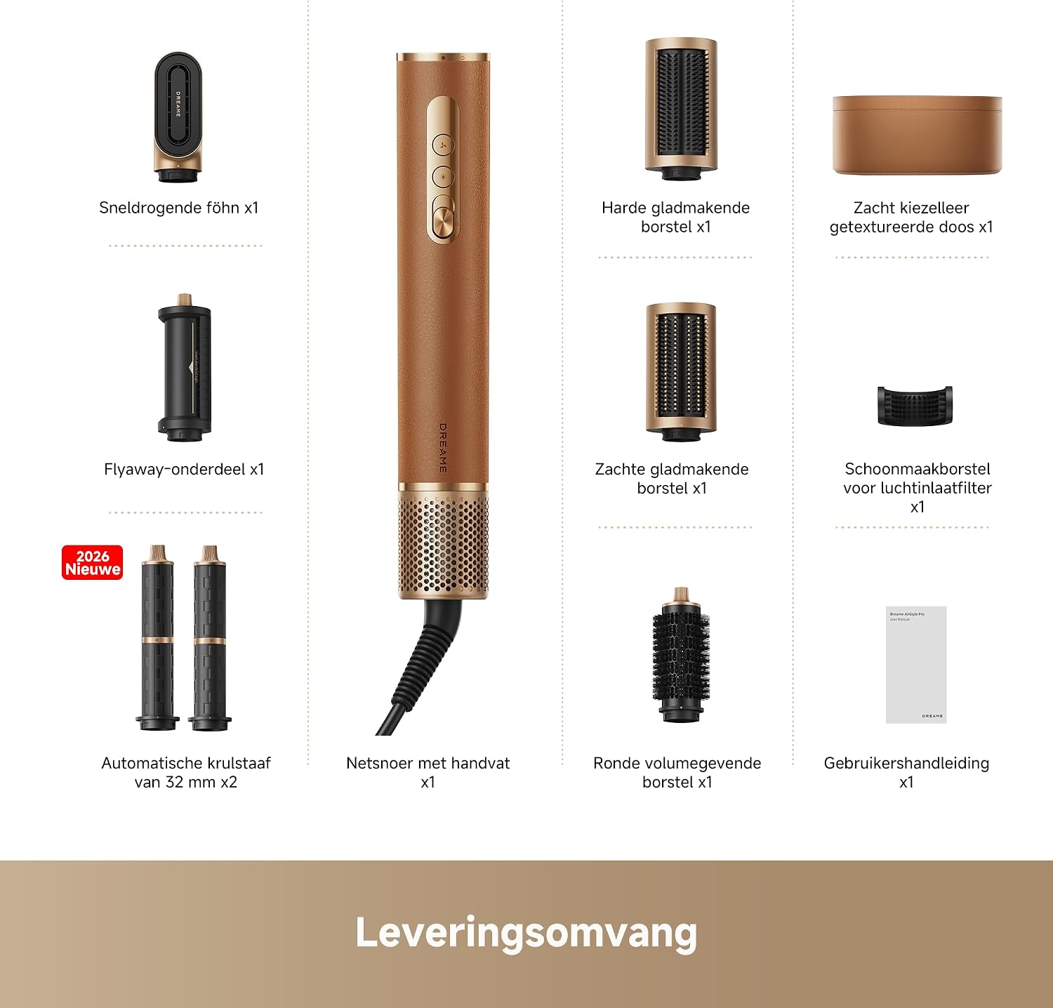 Thumbnail 6 de Dreame AirStyle Pro 7-in-1 multi-styler, 1.300 watt, goud