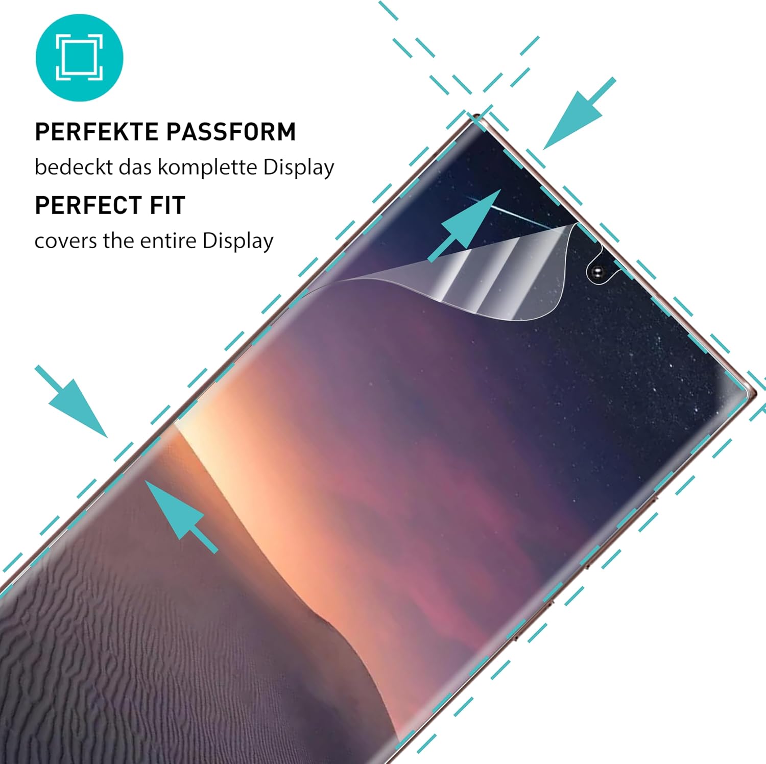 Detalle 2 de SmarTect 2P_2P_TPU_Samsung_Galaxy_S23_Ultra TPU Screen Protector, Clear Film