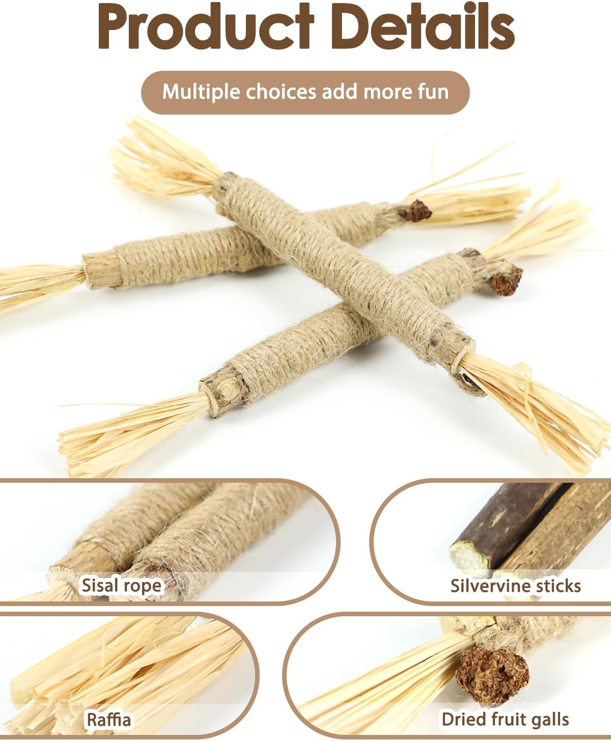 Thumbnail 4 de Nepfaivy Cat Chew Silvervine Sticks 6 pcs
