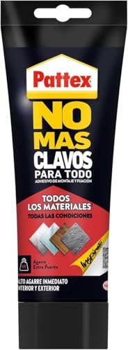 Detalle de Pattex No Más Clavos Para Todo HighTack: adhesivo de montaje resistente para superficies húmedas y extremos de temperatura