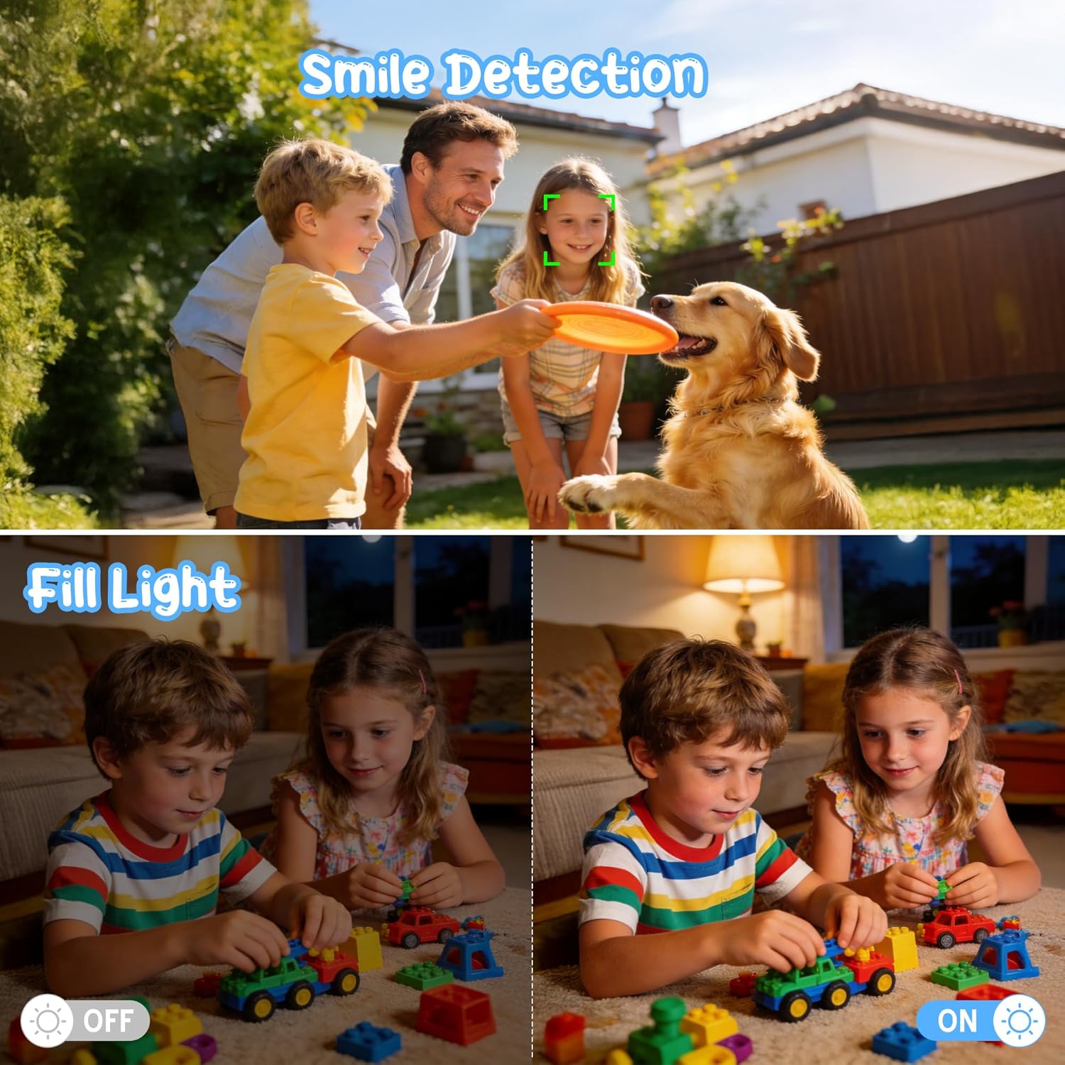 Thumbnail 3 de Digital Camera 1080P 44MP Vlogging Camera for Kids & Teens – 2.4" Screen, 16x Zoom, Anti-Shake, USB Webcam (Black) (No SD Card)