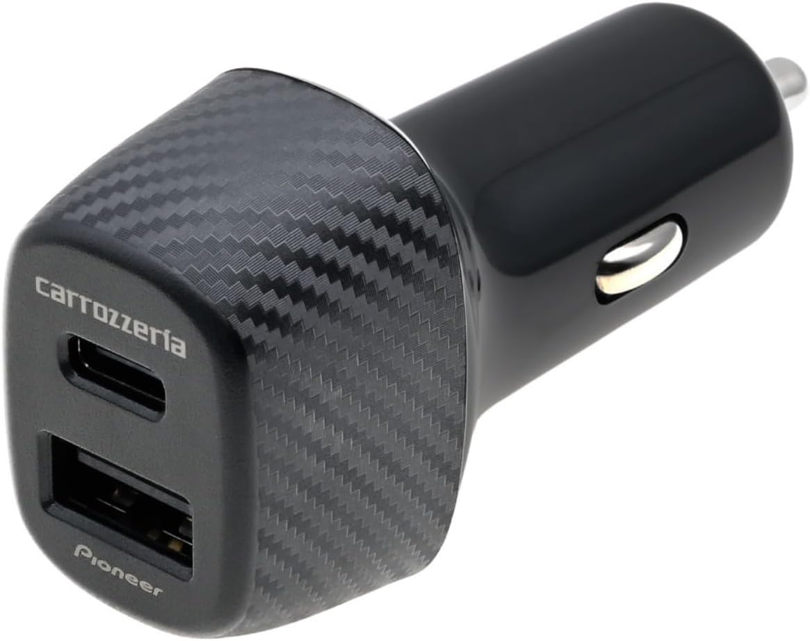 Detalle de Pioneer SDA-CG100CA 車載シガーチャージャー 2ポート・PD 3.0対応・合計最大48W