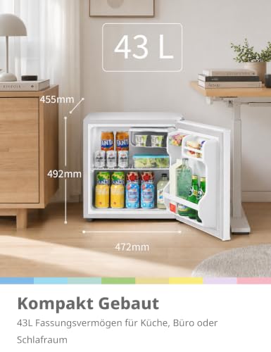Detalle 2 de Comfee 43L Mini Kühlschrank mit Inverter-Kompressor – leise, kompakt, effizient