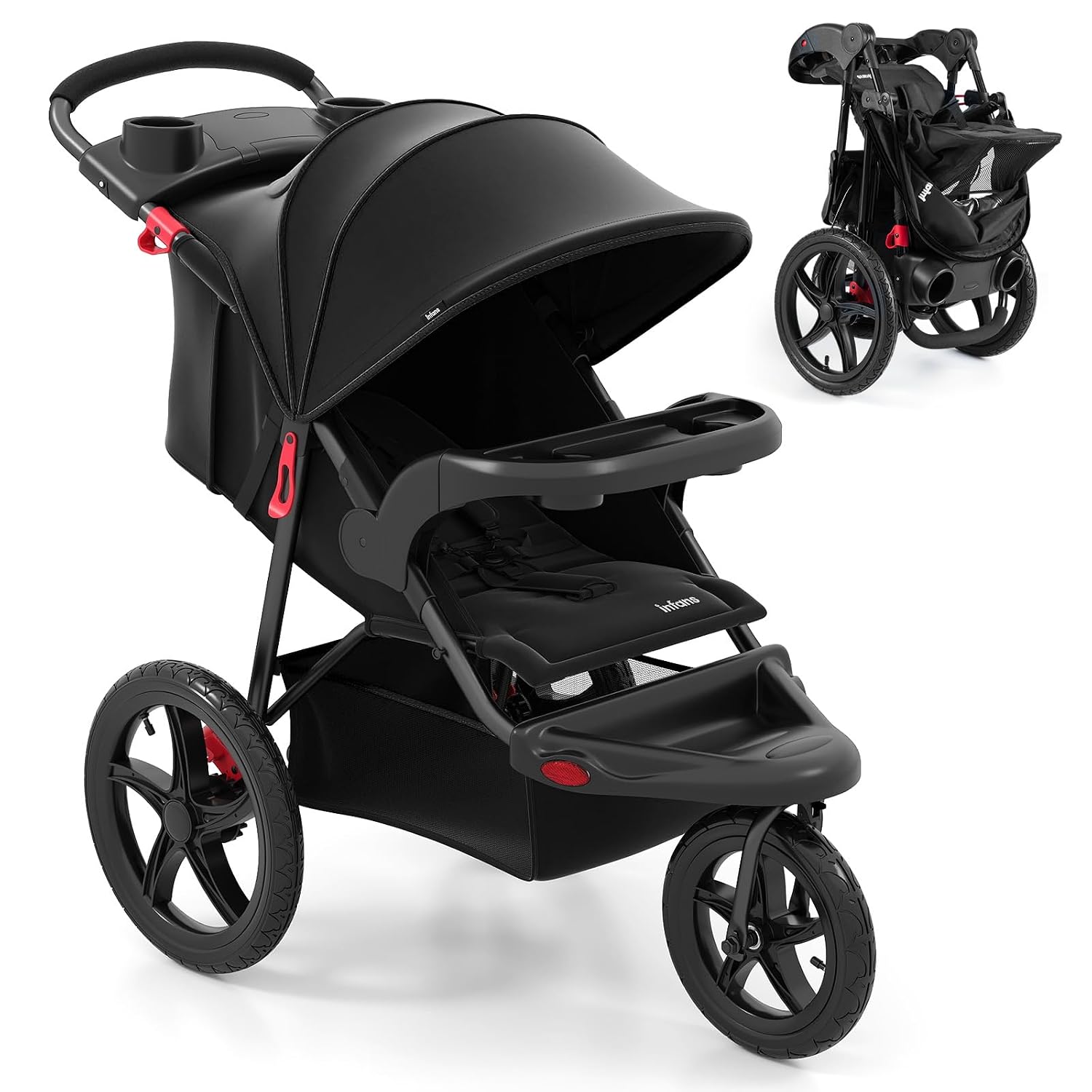 Detalle de INFANS Jogging Stroller, Iron Frame