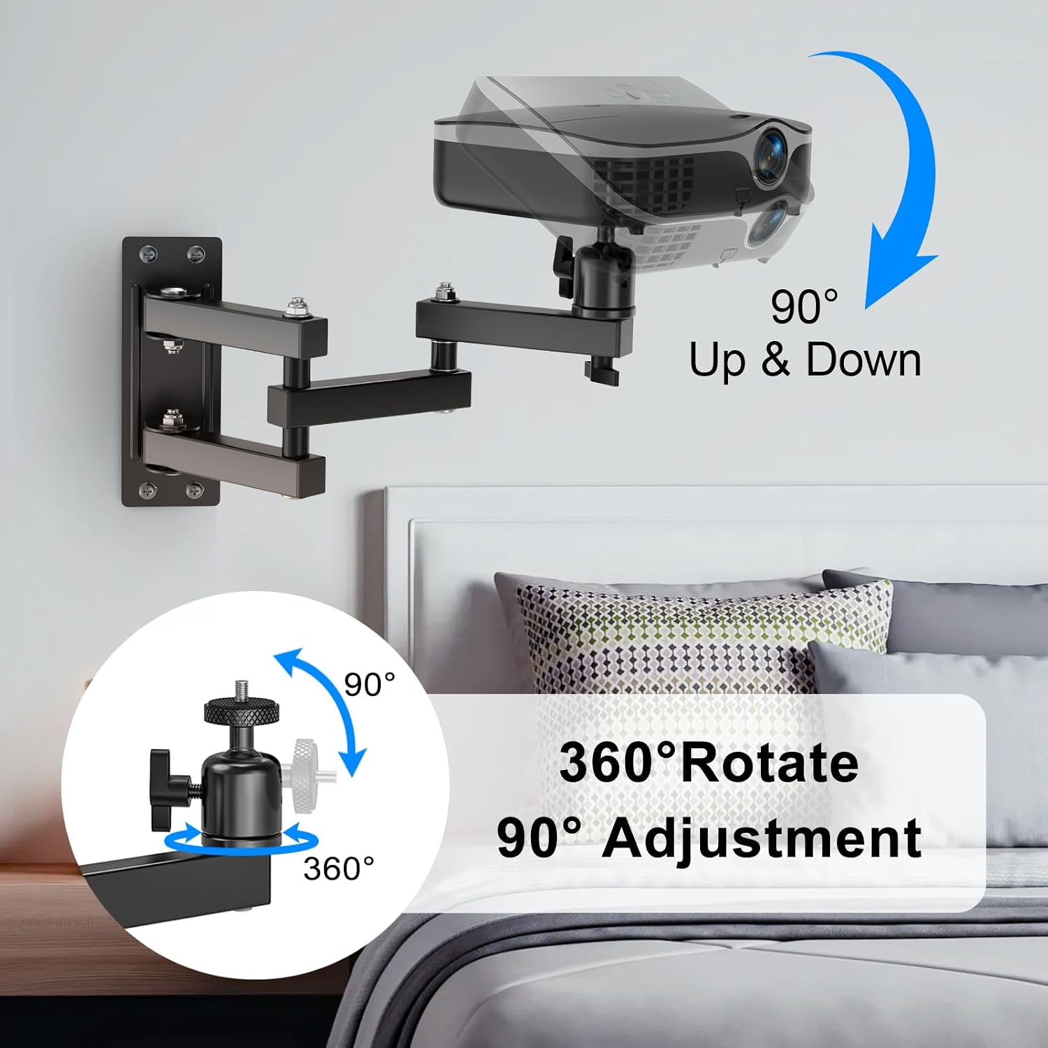 Detalle 2 de Nakelulu Projector Wall Mount 3.5 kg