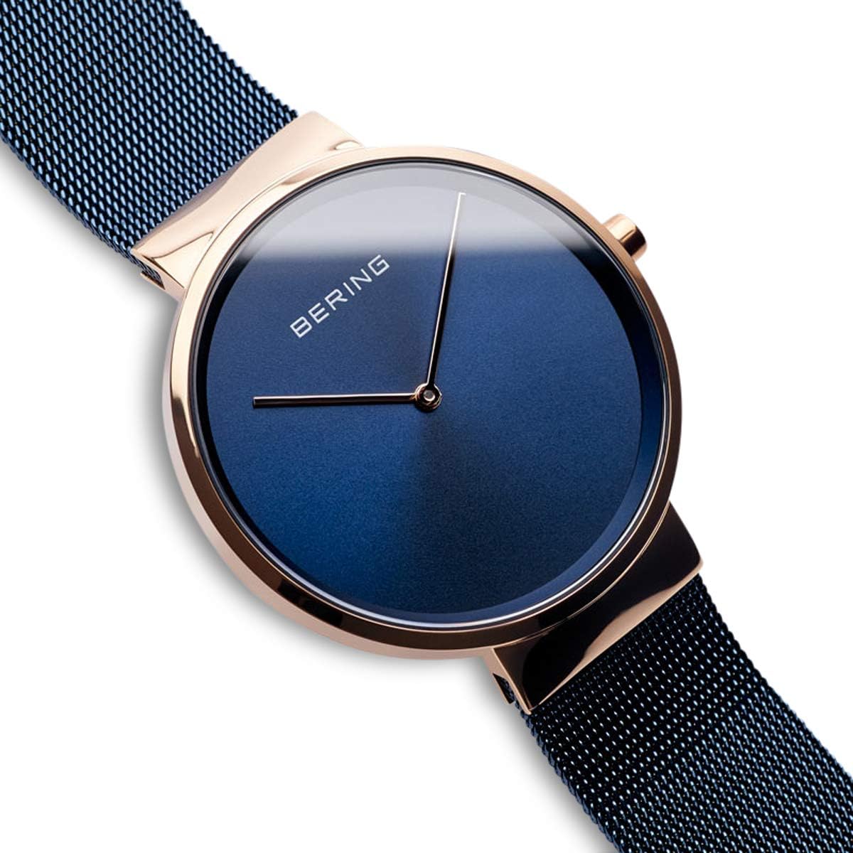Thumbnail 2 de BERING 14539 Montre Quartz Unisexe 39 mm – Cadran et bracelet bleu, verre saphir, boîtier acier inoxydable