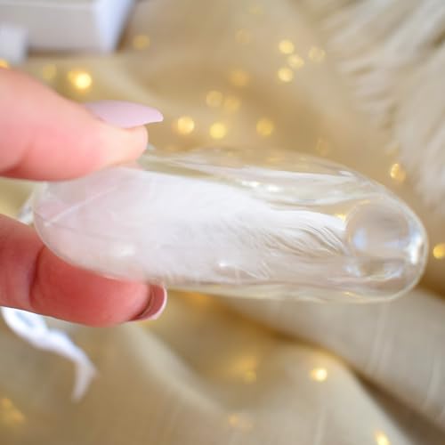 Thumbnail 5 de Baby Feet Feather Memorial Bauble Heart by CharmedMemories