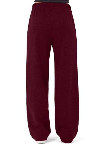 Detalle 1 de ROSS CAMP Damen-Jogginghose aus Baumwollmix mit weitem Bein und elastischem Bund