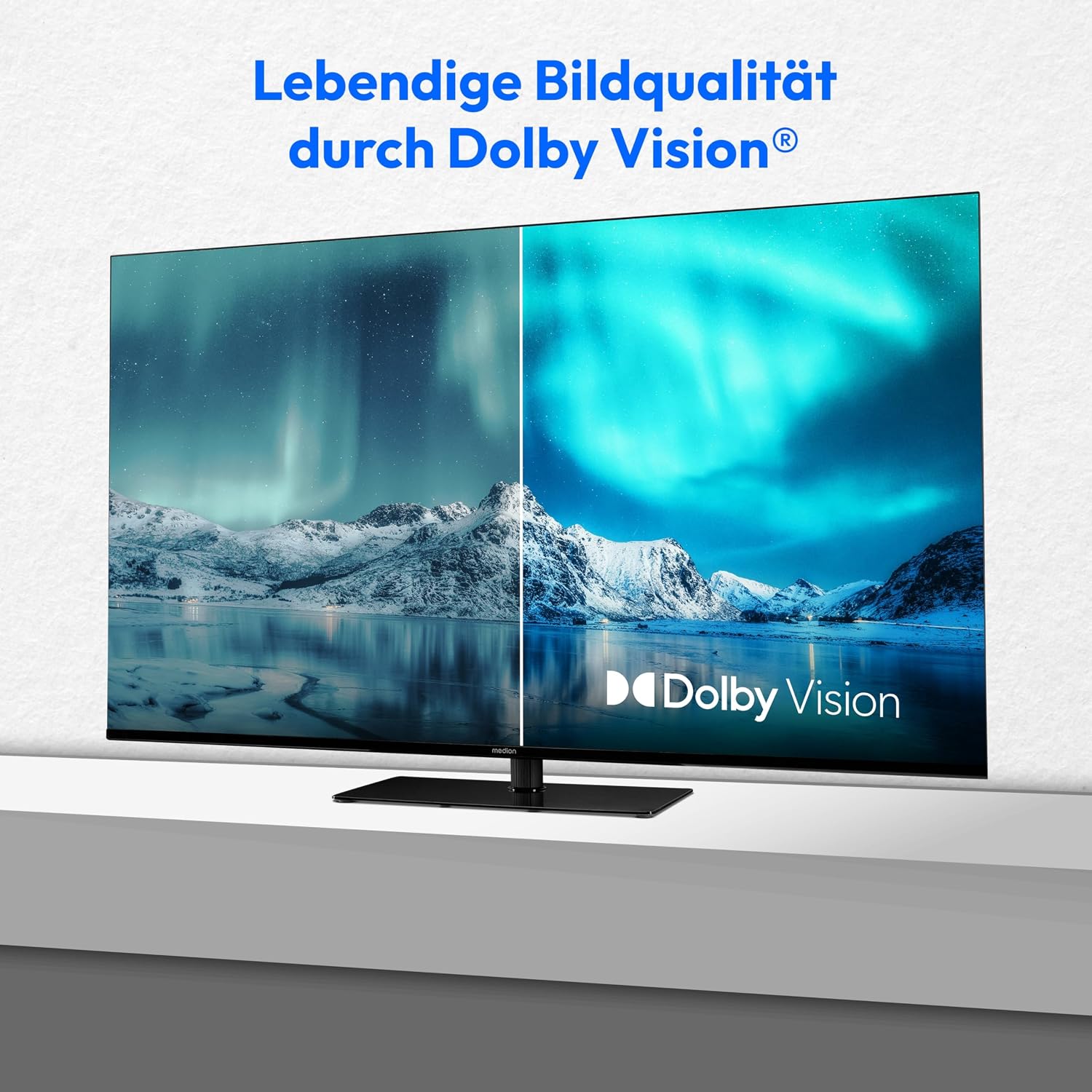 Detalle de MEDION 107 cm (43 Zoll) Fernseher: Smart-TV mit Dolby Vision, VIDAA Store und umfangreichen Streaming-Optionen