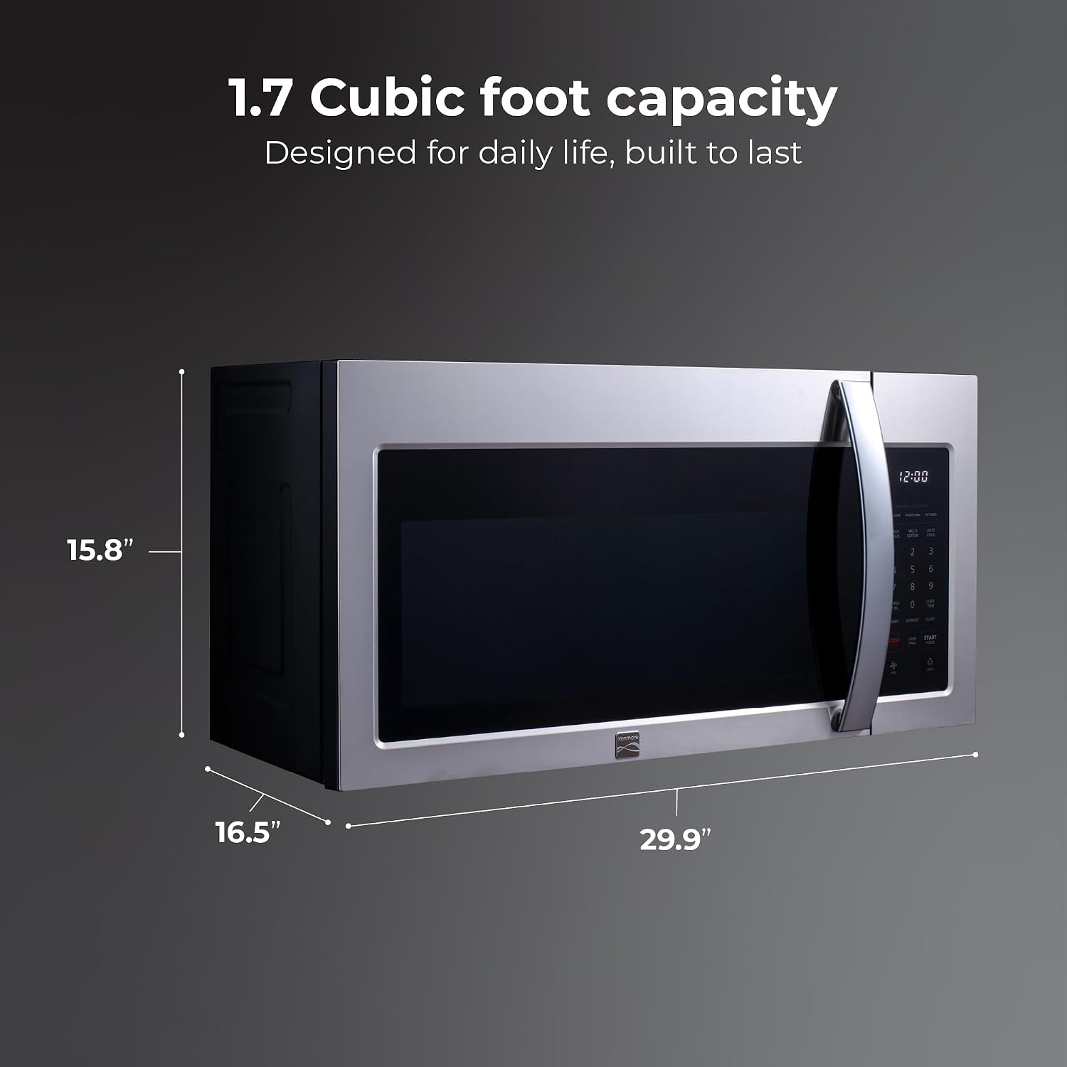 Thumbnail 1 de Kenmore Over-the-Range Microwave, 1.7 cu. ft.
