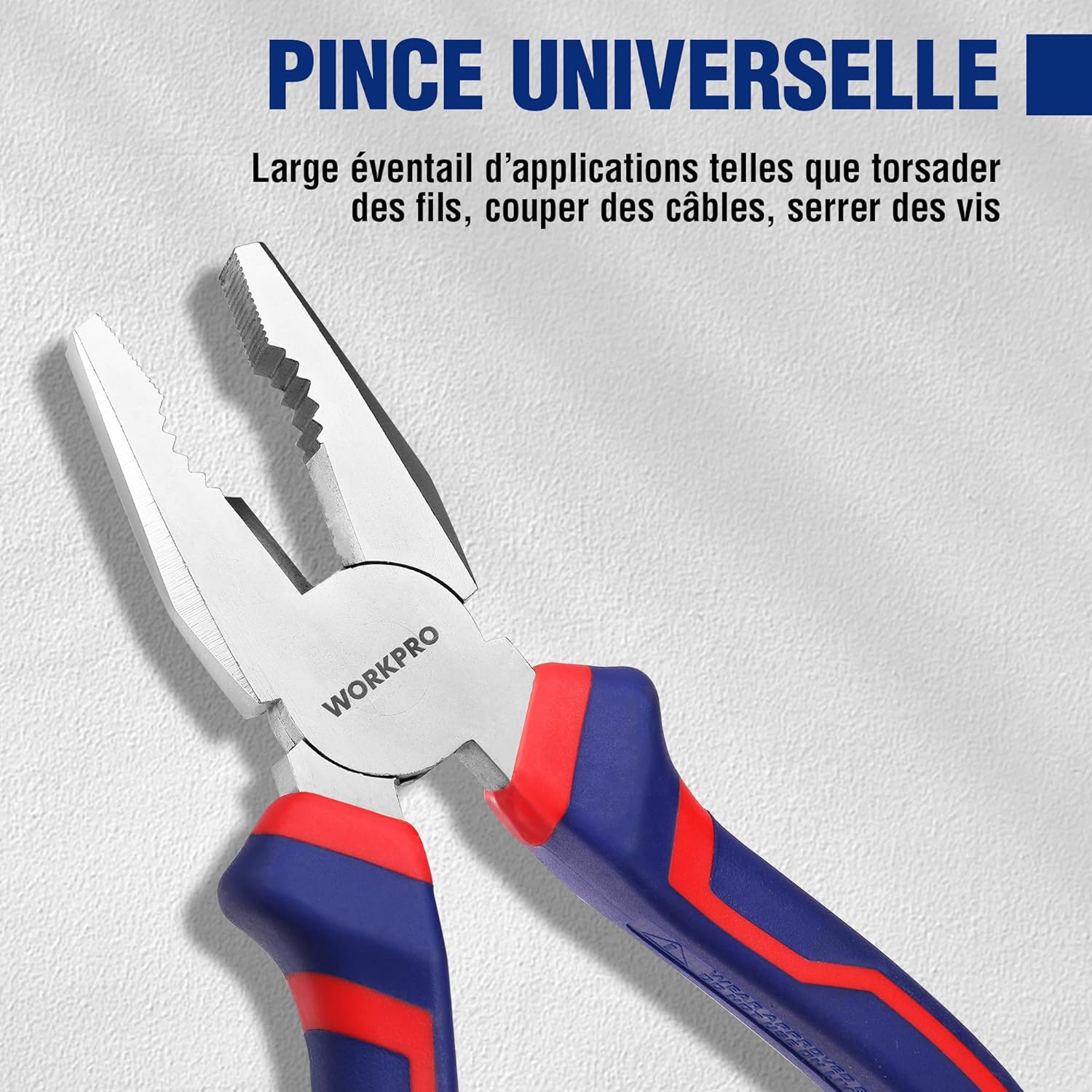 Thumbnail 2 de WORKPRO Jeu de 3 pinces en acier carbone — 160/185 mm