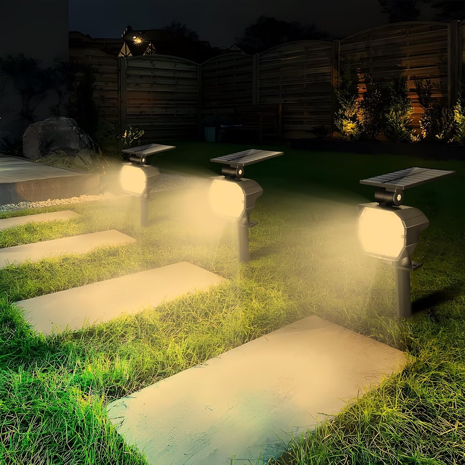Thumbnail 6 de Sodwot 730140589775 Solar Spotlights, 23 LED, Warm White, 4-Pack