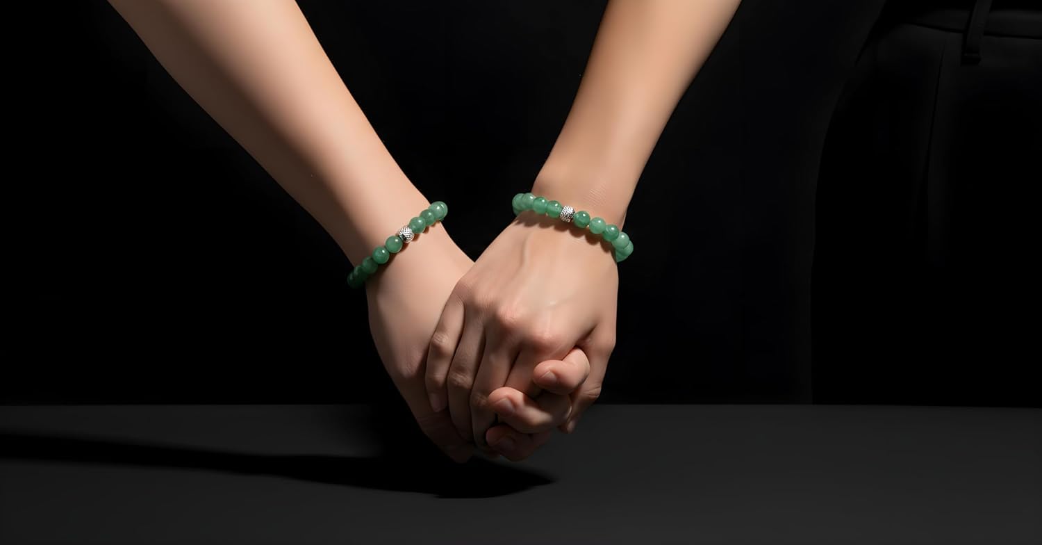 Detalle de 10:10 Bracciale Acciaio con Avventurina 6 mm