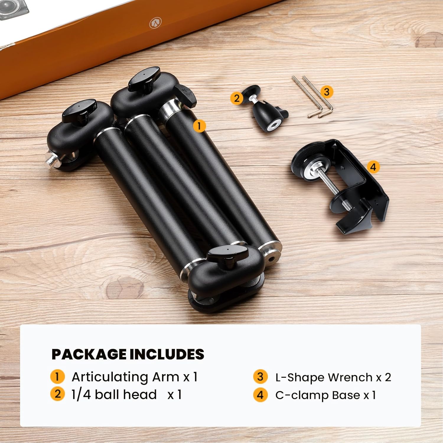 Thumbnail 6 de TARION Trépied supérieur pour caméra avec bras articulé flexible 360° et vis 3/8” / 1/4” (M)
