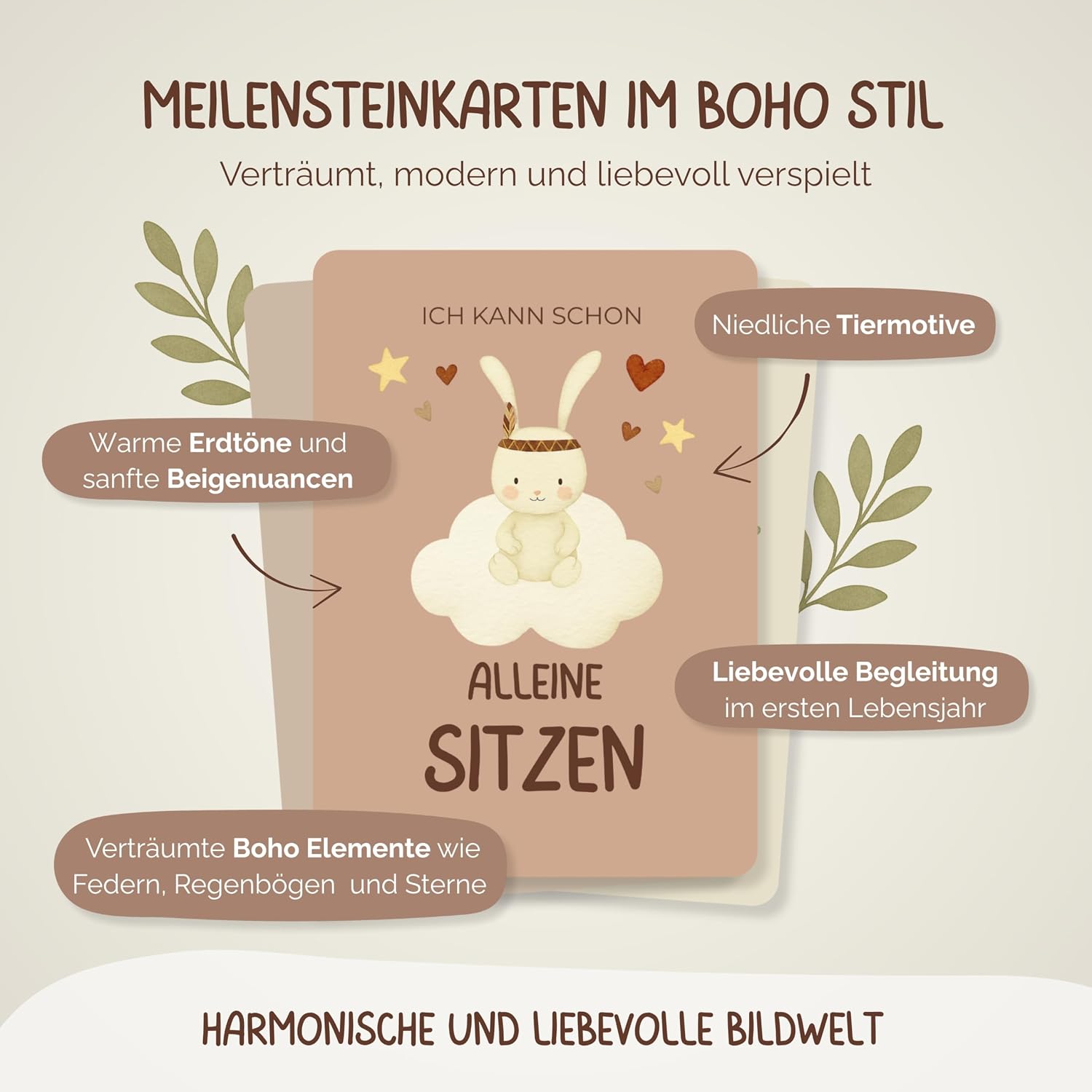 Thumbnail 1 de WELTWERK Meilensteinkarten Baby 60 Monatskarten