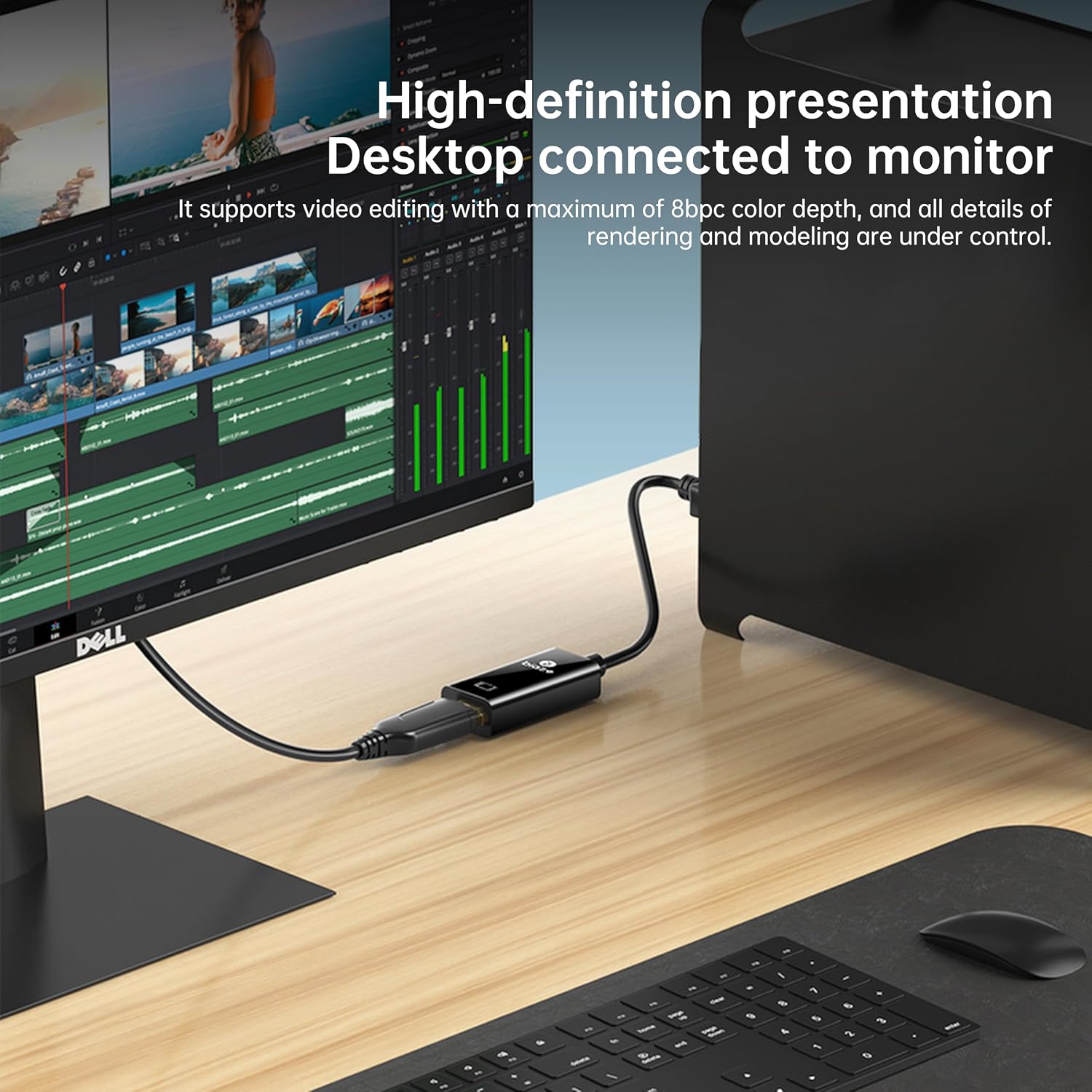 Thumbnail 6 de biaze ZH92 USB-C zu HDMI Adapter – 4K/ HDR, Plug & Play für Laptop, PC, TV & Monitor