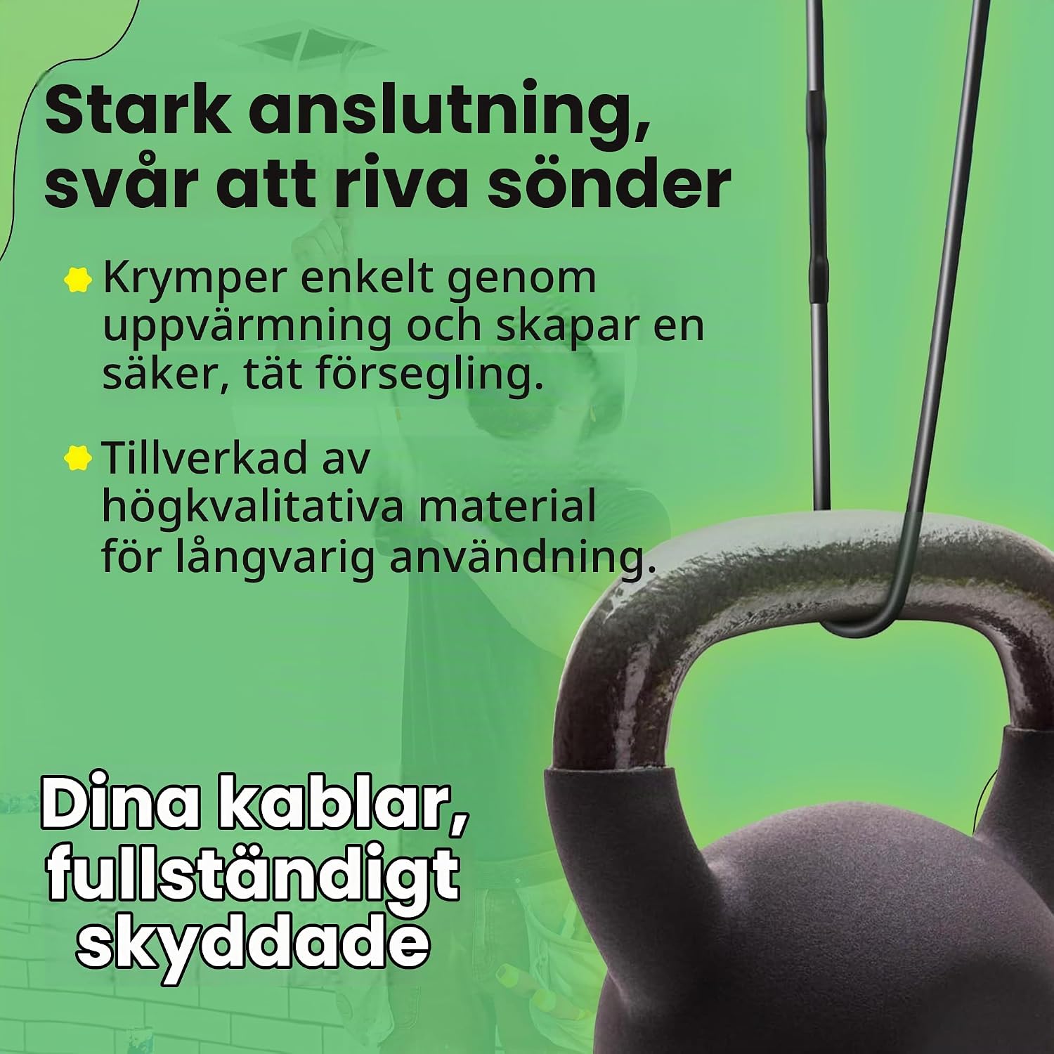 Thumbnail 6 de Offgridtec krympslang med lim, 10 m, 4,8–2,4 mm, dubbelväggig, blå