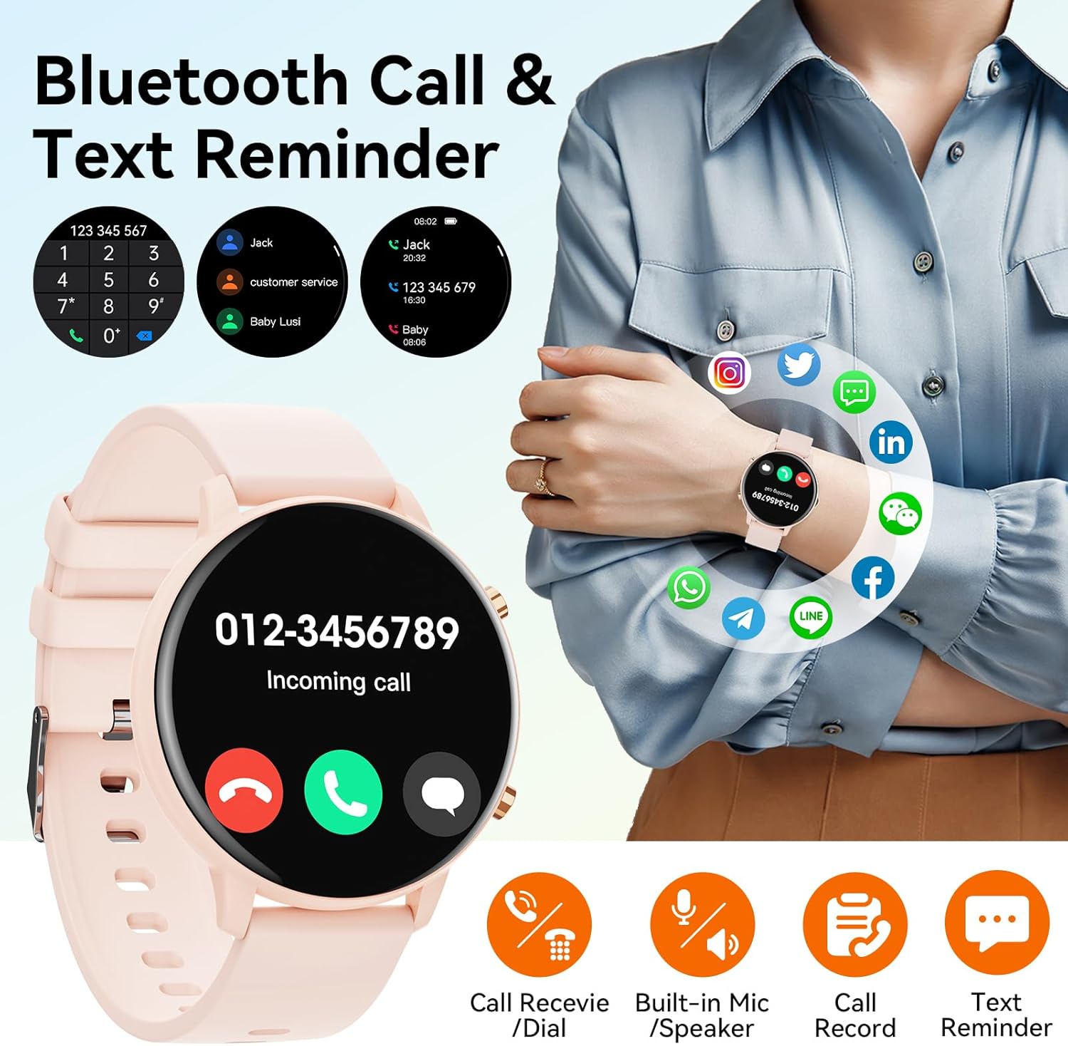 Thumbnail 4 de Hwagol Smart Watch 1.39" fitness tracker