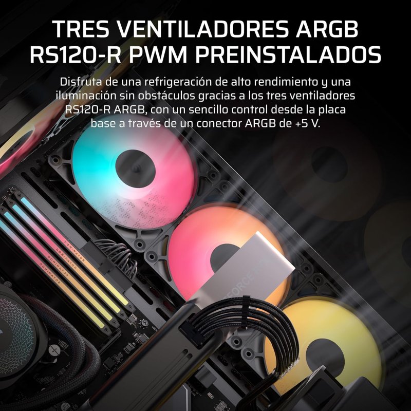 Thumbnail 1 de Corsair 3500X RS-R Semitorre con 3 ventiladores