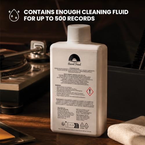 Detalle de BIG FUDGE Schallplatten Reinigung Vinyl Reiniger – Komplettes Plattenwaschset mit Spinner-Maschine