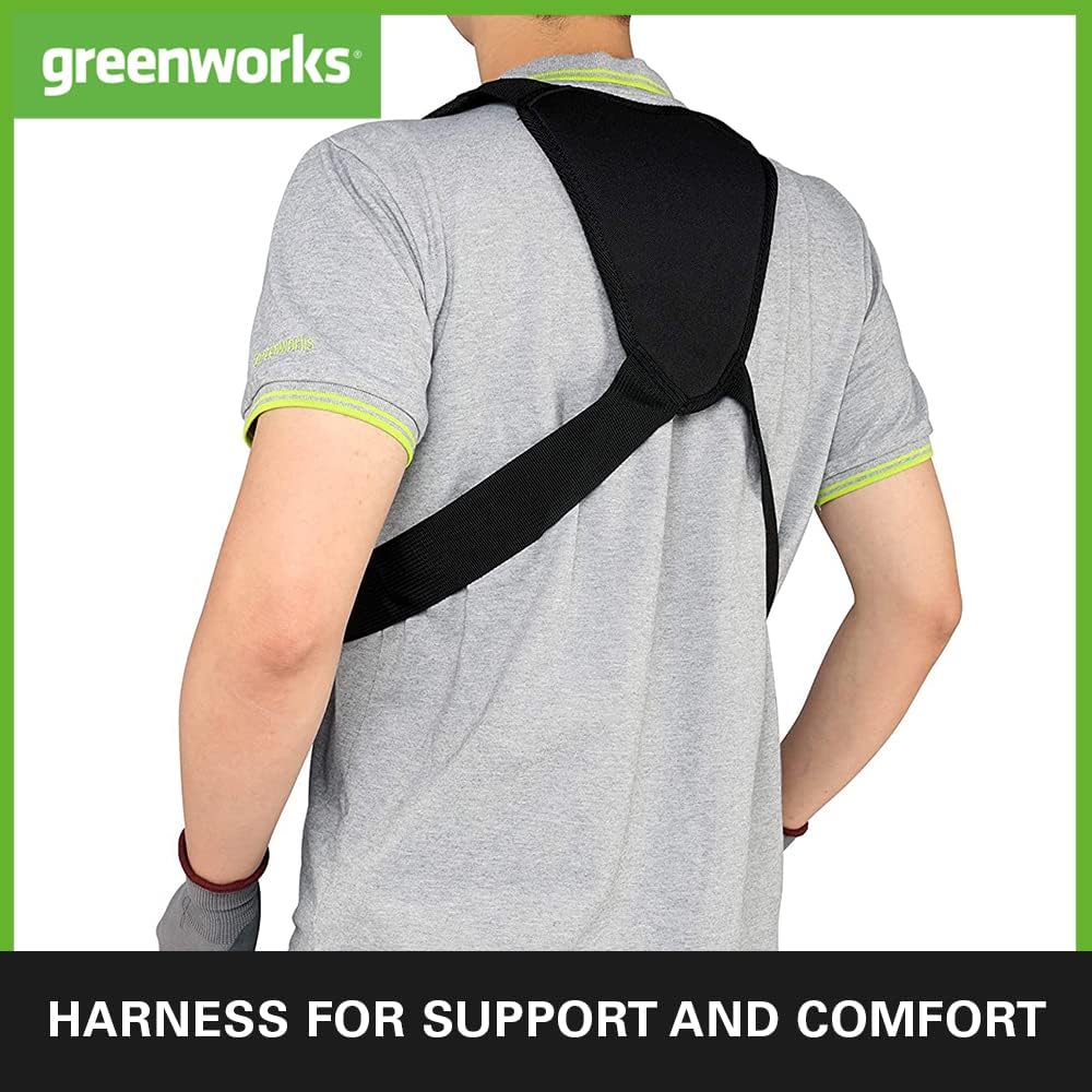 Thumbnail 4 de Greenworks 40V Cordless Brushcutter Grass Strimmer (GD40BCK2X) – adjustable height, 40cm cut, bump feed