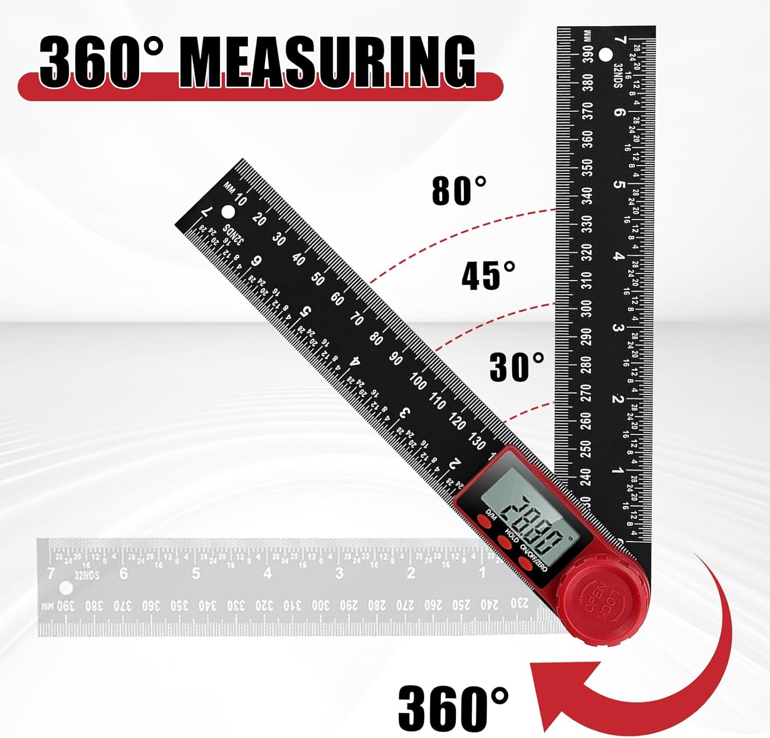 Thumbnail 1 de Digital Angle Finder Ruler 200mm Protractor 📐