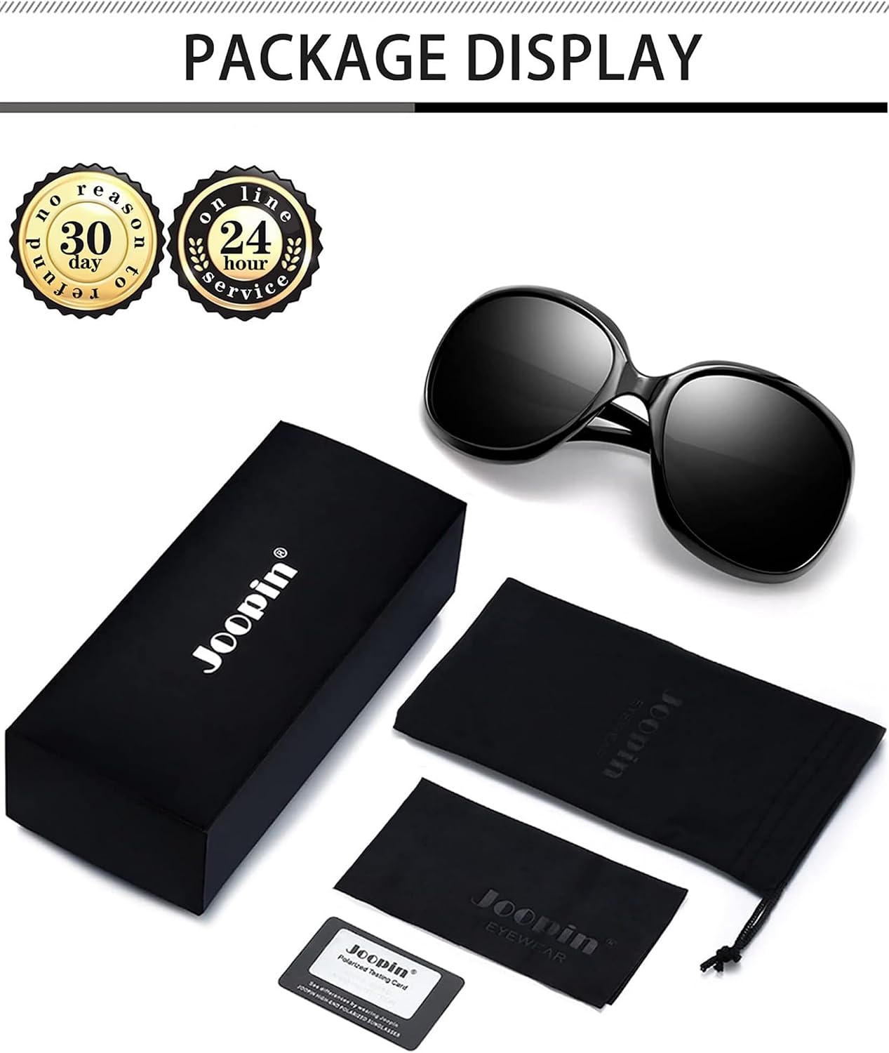 Detalle de Joopin Oversized Sunglasses Plastic Frames