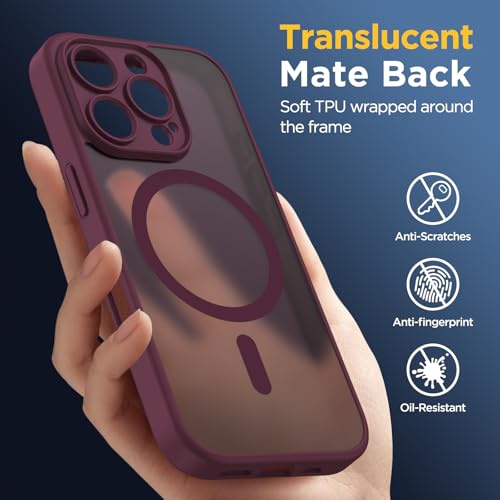 Detalle de Oududianzi Étui iPhone 16 Pro Max, housses translucide, compatible MagSafe