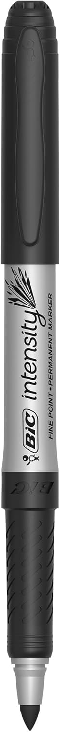 Thumbnail 5 de BIC Intensity Ecriture Marqueurs Permanents – Pointe Ultra-Fine, Noir, Boîte de 12