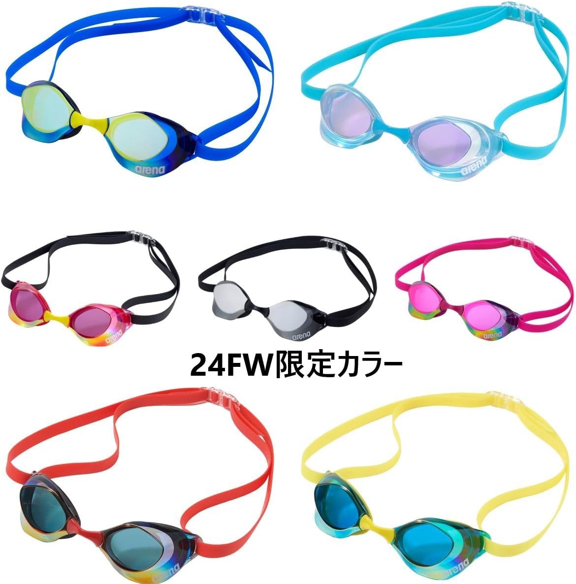 Detalle de アリーナ AQUAFORCE SWIFT A AGL-O400M レース用ゴーグル、WA承認・SWIPE搭載