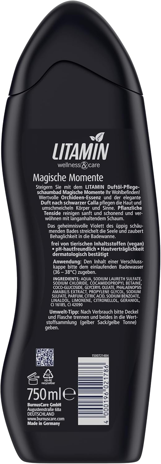 Thumbnail 6 de Litamin Moments Magic Moments schuimbad met orchideeënextract, 750 ml