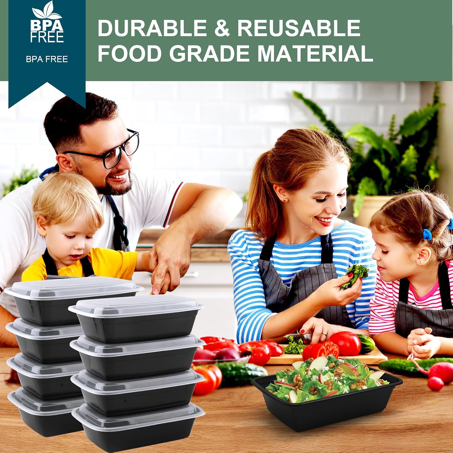 Thumbnail 5 de vivigu Meal Prep Containers 38 oz 🥡